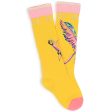 Girls Yellow Logo Socks Online