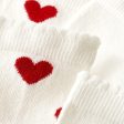 Girls White Heart Cotton Socks( 2 Pack) Supply