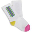 Girls White Logo Socks Online now