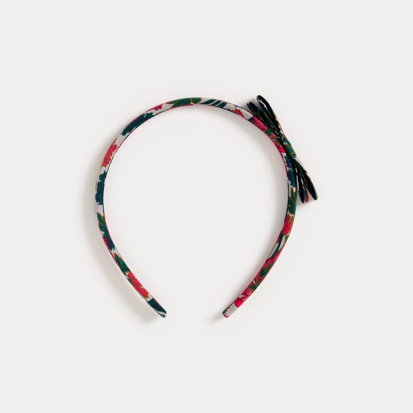 Girls Green Flowers Headband Online now