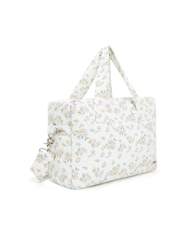 Girls White Floral Handbag Online Hot Sale