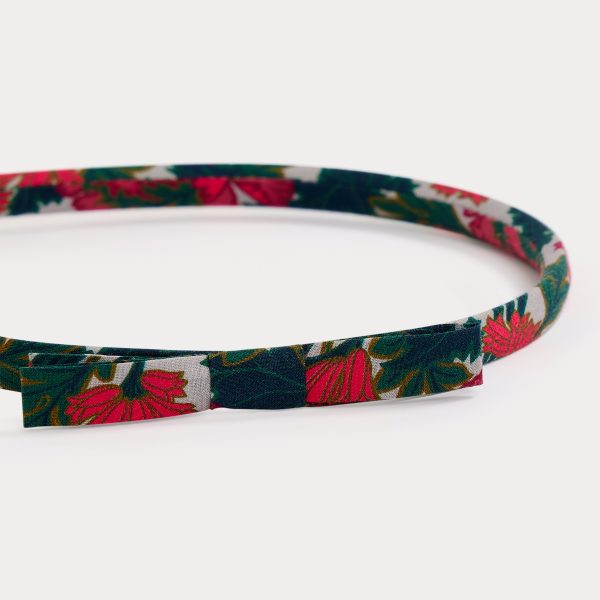 Girls Green Flowers Headband Online now