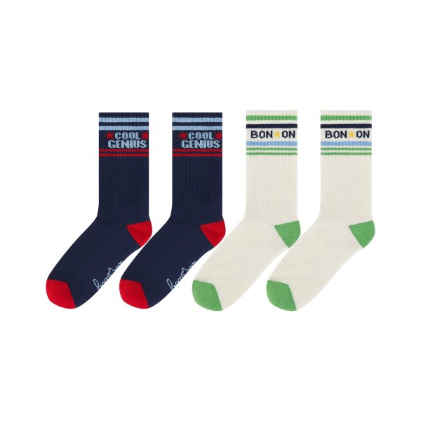 Boys White Cotton Socks(2 Pack) Online now