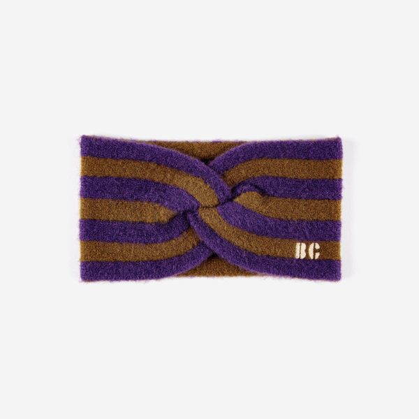 Girls Purple Stripes Headband Online