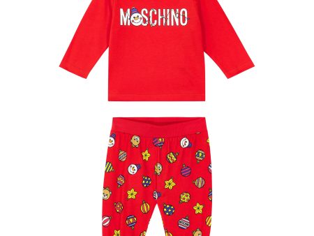 Baby Boys & Girls Red Logo Cotton Set Supply