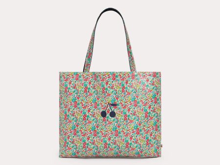 Girls Multicolor Floral Logo Handbag Online Hot Sale