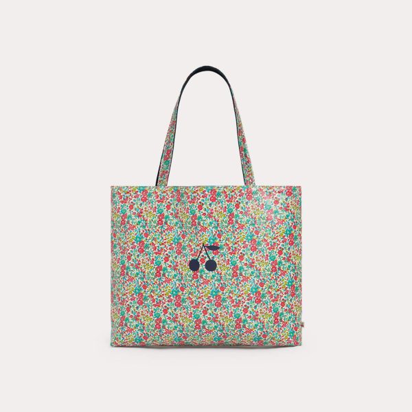 Girls Multicolor Floral Logo Handbag Online Hot Sale