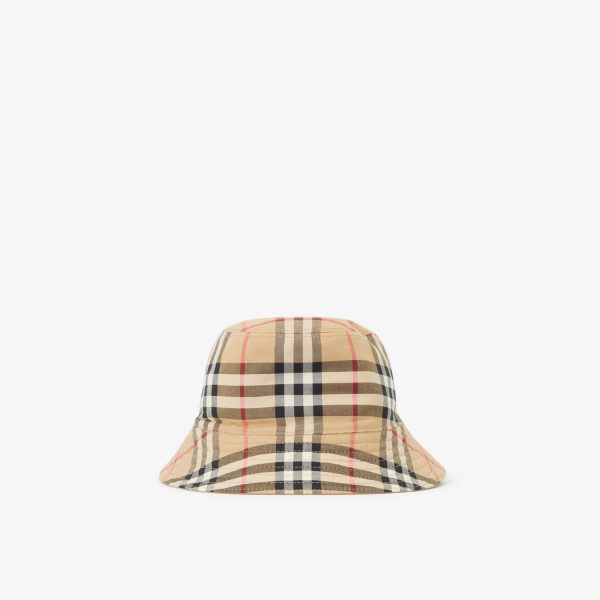 Boys & Girls Beige Reversible Bucket Hat Discount