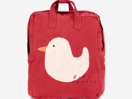 Boys & Girls Red Duck Printed Backpack Hot on Sale