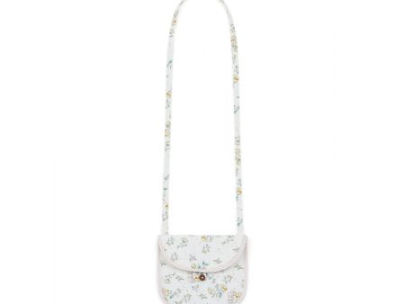 Girls White Print Bag Discount