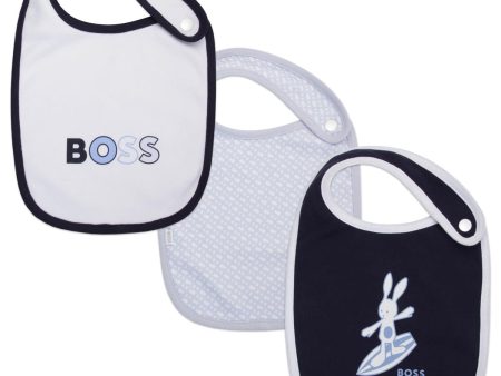 Baby Boys Blue Bib(3 Pack) Supply