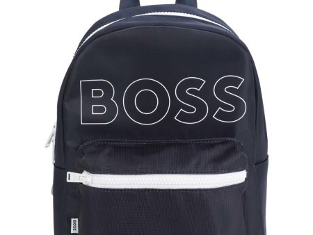 Boys & Girls Navy Logo Backpack Online now