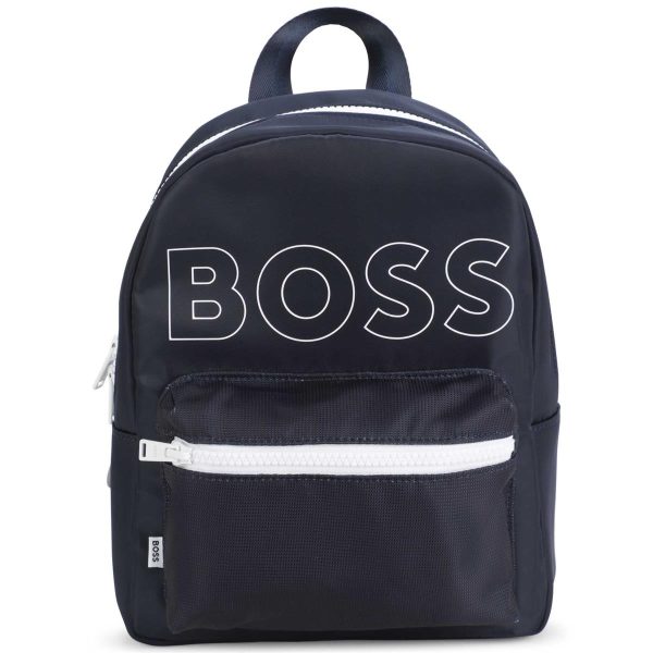 Boys & Girls Navy Logo Backpack Online now