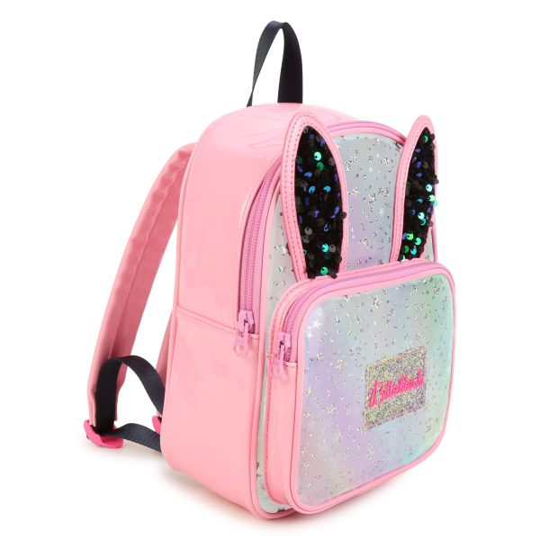 Girls Pink Glitter Backpack(28cm) For Sale