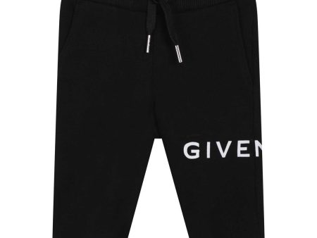 Baby Boys & Girls Black Logo Trousers Fashion