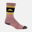 Boys & Girls Pink Logo Snow Socks（2 Pack) Fashion