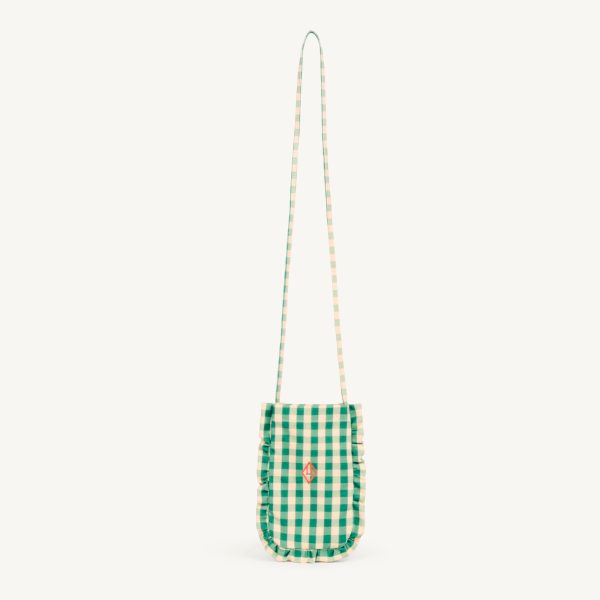 Girls Green Check Logo Shoulder Bag Fashion