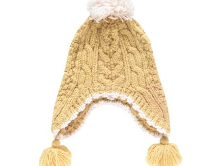 Girls Yellow Knit Hat For Discount