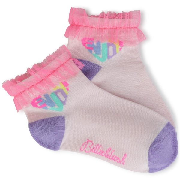 Girls Light Pink Socks Discount