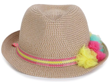 Girls Beige Sun Hat Discount