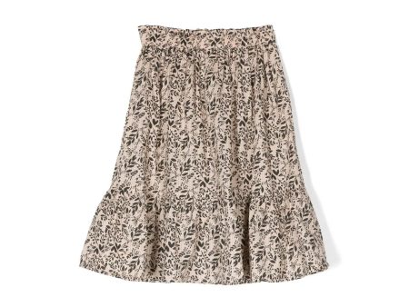 Girls Beige Floral Skirt Online now