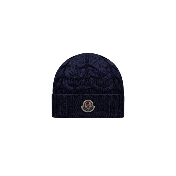 Boys & Girls Navy Logo Wool Hat Discount